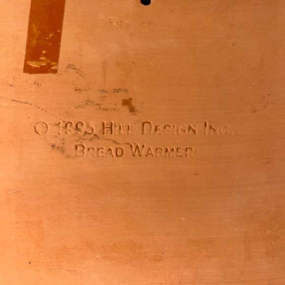 Vintage Hill Design Terra Cotta Clay Bread Warmer Trivet Rolls Croissants 1995 - Picture 5 of 9